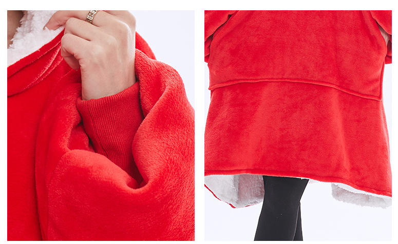 Yellow Oversized Wearable Blanket Hoodie - Ultra Soft & Cozy Snuggle Pullover for Adults