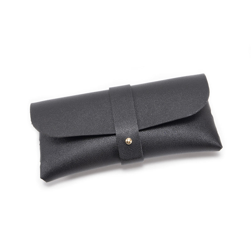 3-Piece Grey Chic & Sleek PU Leather Soft Eyeglass Case - Protective Pouch for Sunglasses & Reading Glasses