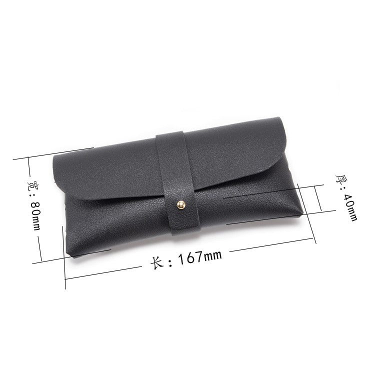 3-Piece Grey Chic & Sleek PU Leather Soft Eyeglass Case - Protective Pouch for Sunglasses & Reading Glasses