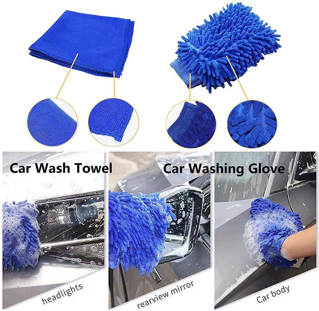 29-Piece set Ultimate Car Detailing Kit - Drill Brush & Polishing Pad Set for Car Interior, Wheels, and Exterior Cleaning