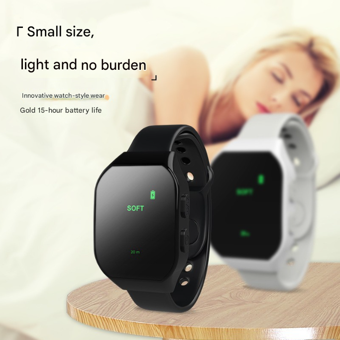 Pink Smart Microcurrent Wristband Sleep Aid - Wearable Sleep Assistance Device