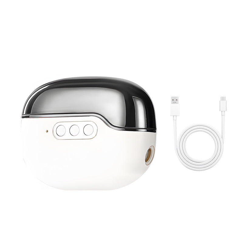 4-in-1 Electric Nail Care Device - Clipper, Grinder, Polisher & UV Sterilizer with Multiple Modes white