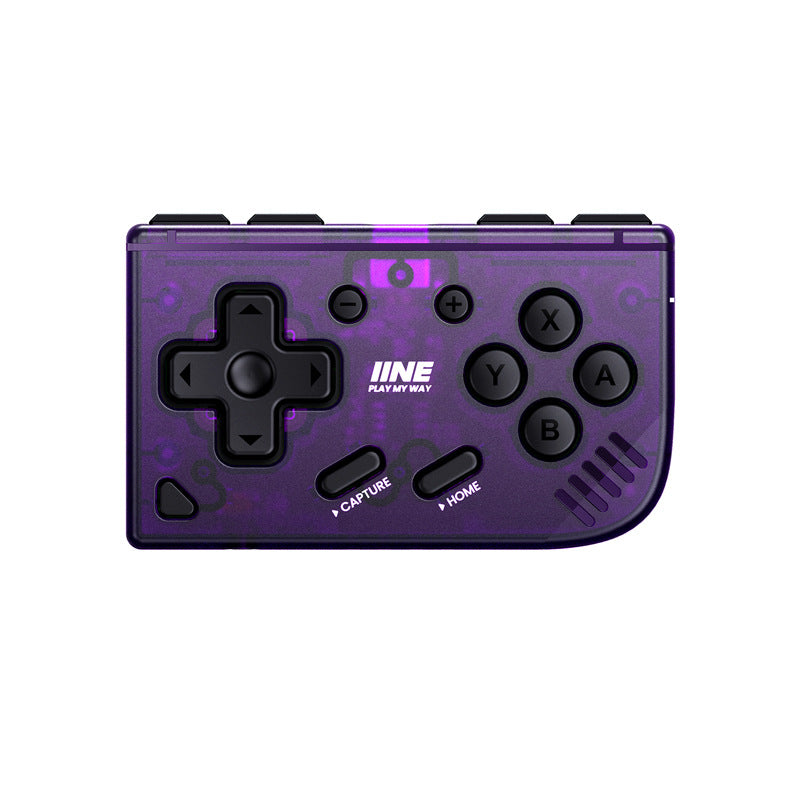 Mini Retro Pocket Game Controller - Multi-Platform Wireless Gamepad for Switch/PC/Android/iOS purple
