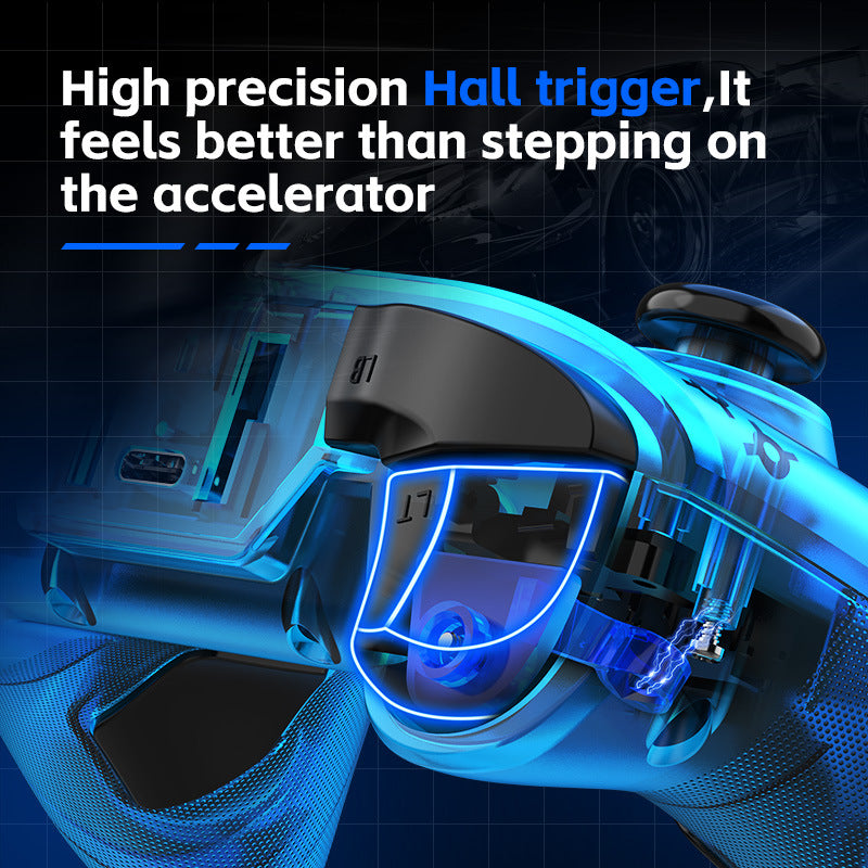 G6 Pro Wireless Gaming Controller - Hall Joysticks & Triggers, Multi-Platform, Six-Axis Gyro, Turbo & Macro grey