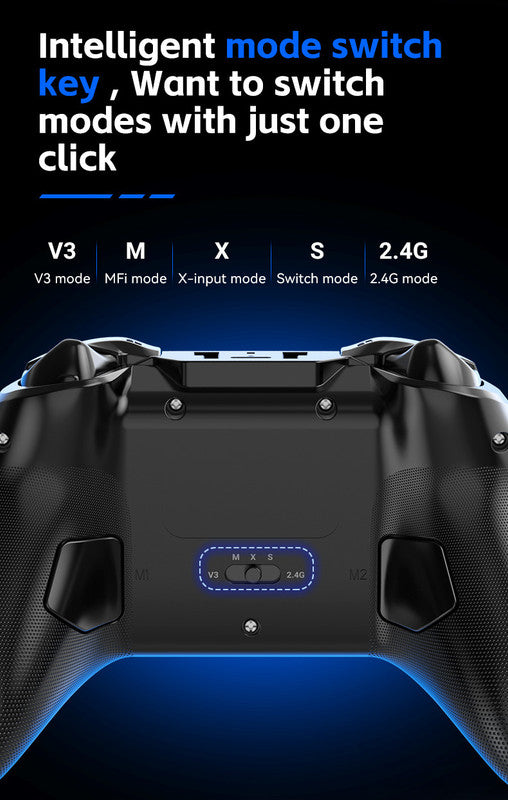 G6 Pro Wireless Gaming Controller - Hall Joysticks & Triggers, Multi-Platform, Six-Axis Gyro, Turbo & Macro grey