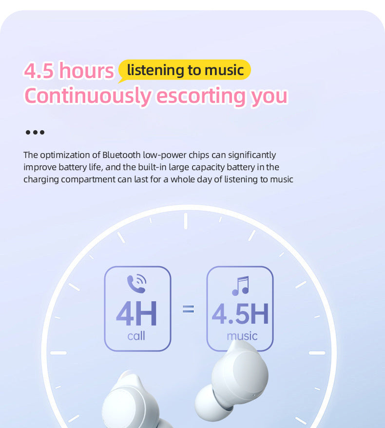 Fun Face-Changing TWS Earbuds with Rotating Case - Bluetooth 5.4, High-Quality Sound Light Blue