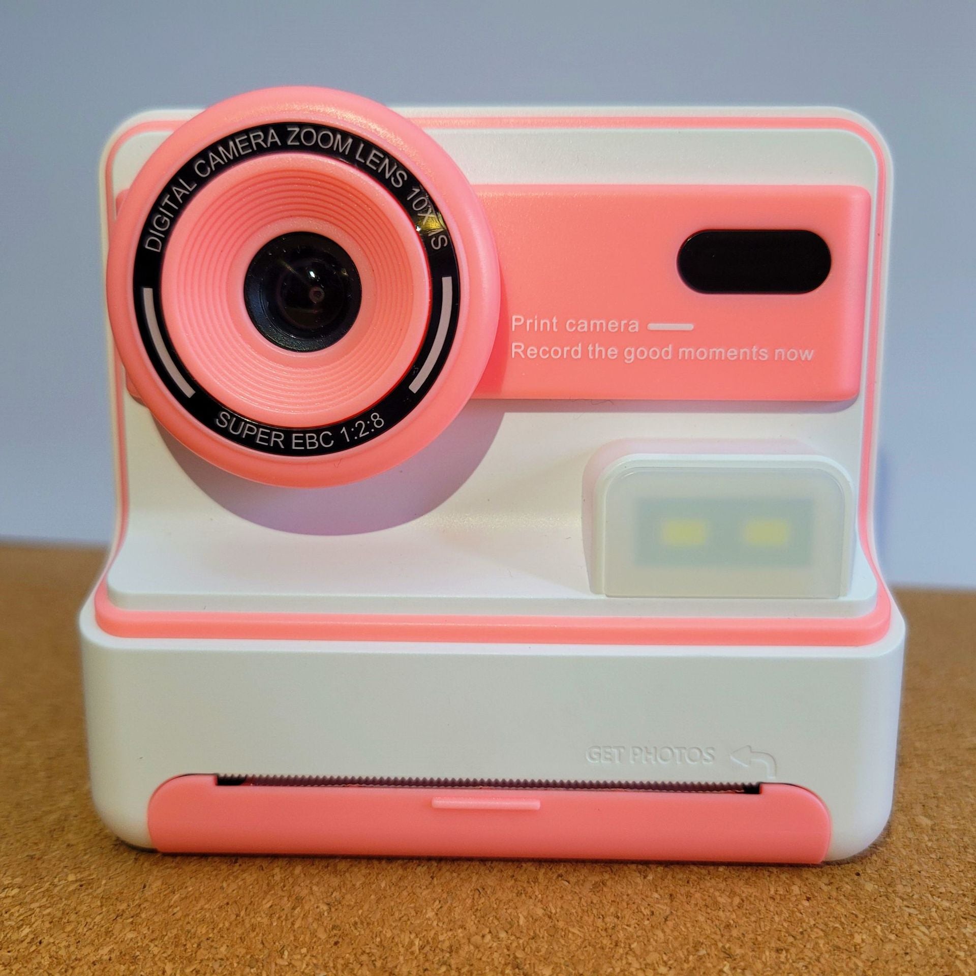 Kids Instant Print Camera - Creative Drawing & Photo Fun with Thermal Printing Pink+32GB memory card