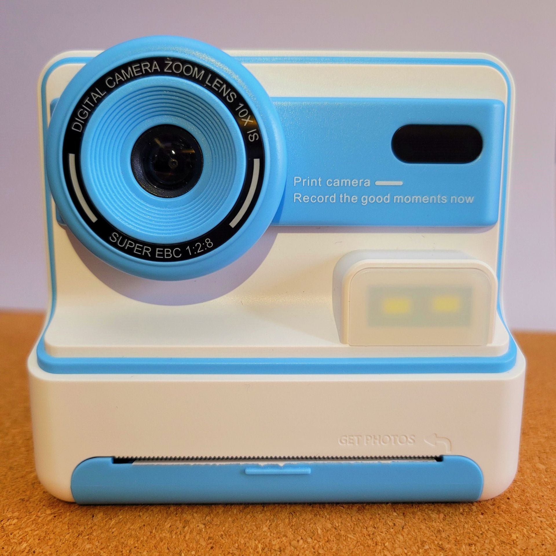 Kids Instant Print Camera - Creative Drawing & Photo Fun with Thermal Printing Blue+32GB memory card