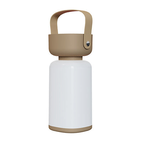 Portable LED Outdoor Camping Lantern - USB Rechargeable, 1200mAh Battery, Emergency Light Brown