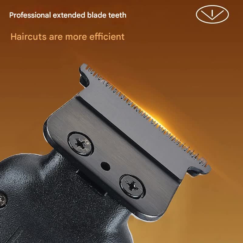 Professional Cordless Hair Clipper with Magnetic Motor - 9900 RPM, 180 Min Runtime, LCD Display & Dual Charging black