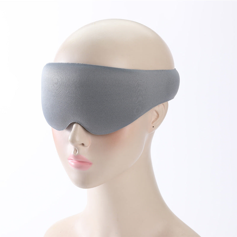 2pcs 3D Contour Blackout Sleep Mask - Ergonomic Eye Mask, Provides Total Darkness and Comfortable Sleep, Adjustable Strap black