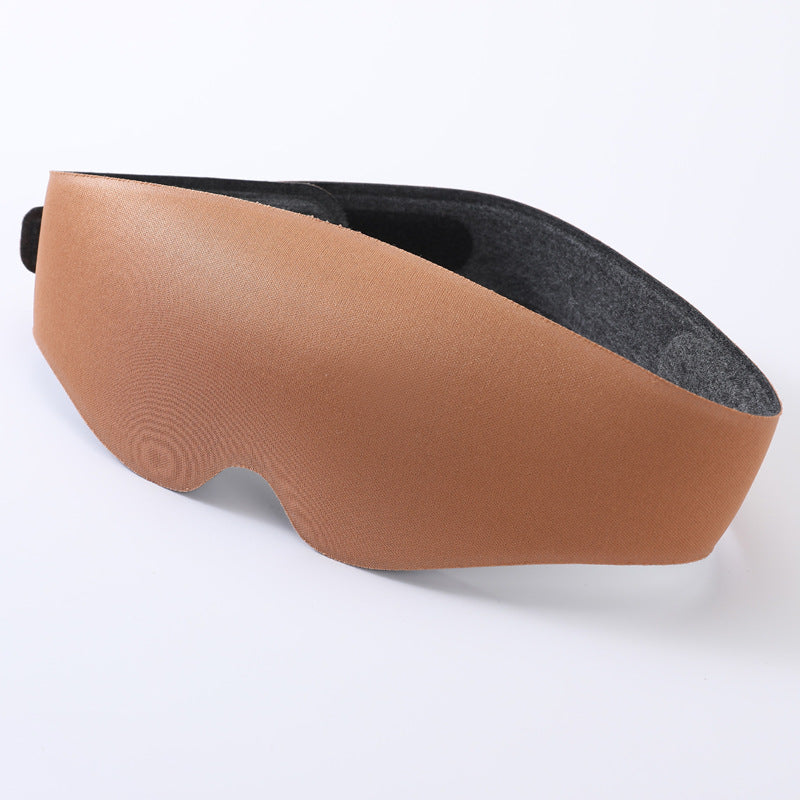 2pcs 3D Contour Blackout Sleep Mask - Ergonomic Eye Mask, Provides Total Darkness and Comfortable Sleep, Adjustable Strap Champagne
