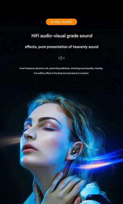 TWS Wireless Earbuds with Wireless Charging Case - Bluetooth 5.3, HiFi Audio, LED Display & Smart Touch Control pink