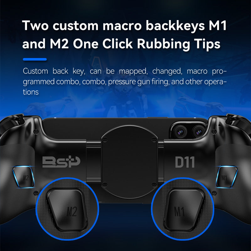 Multi-Platform Telescopic Gaming Controller - Hall Triggers, Esports 3D Joysticks & Macro Programming white