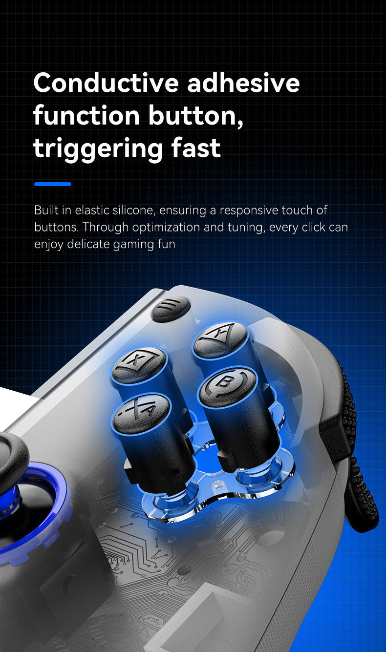 Multi-Platform Telescopic Gaming Controller - Hall Triggers, Esports 3D Joysticks & Macro Programming white