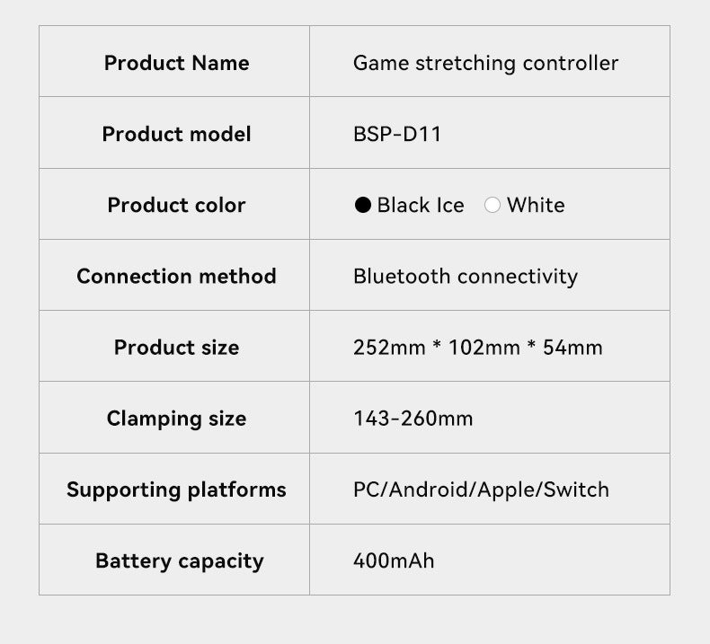 Multi-Platform Telescopic Gaming Controller - Hall Triggers, Esports 3D Joysticks & Macro Programming white