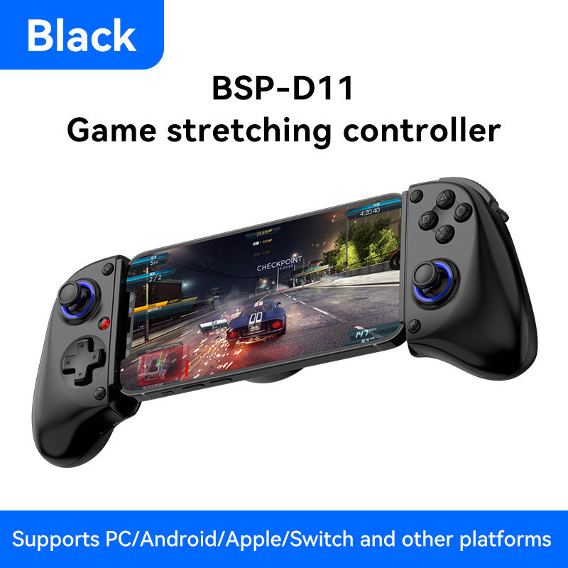 Multi-Platform Telescopic Gaming Controller - Hall Triggers, Esports 3D Joysticks & Macro Programming white