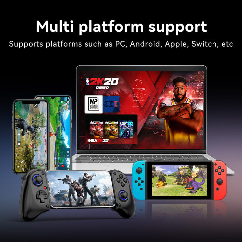 Multi-Platform Telescopic Gaming Controller - Hall Triggers, Esports 3D Joysticks & Macro Programming White With radiator