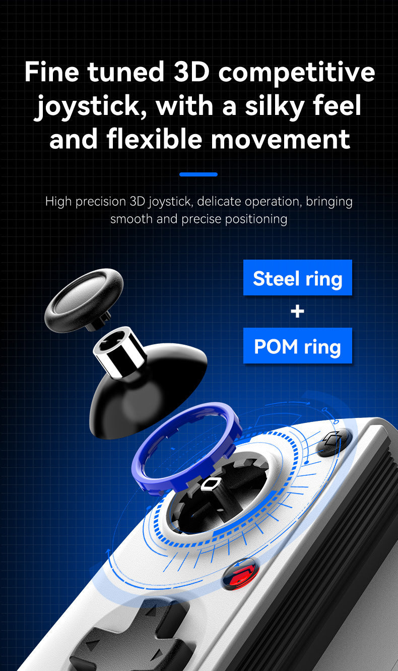 Multi-Platform Telescopic Gaming Controller - Hall Triggers, Esports 3D Joysticks & Macro Programming black With radiator