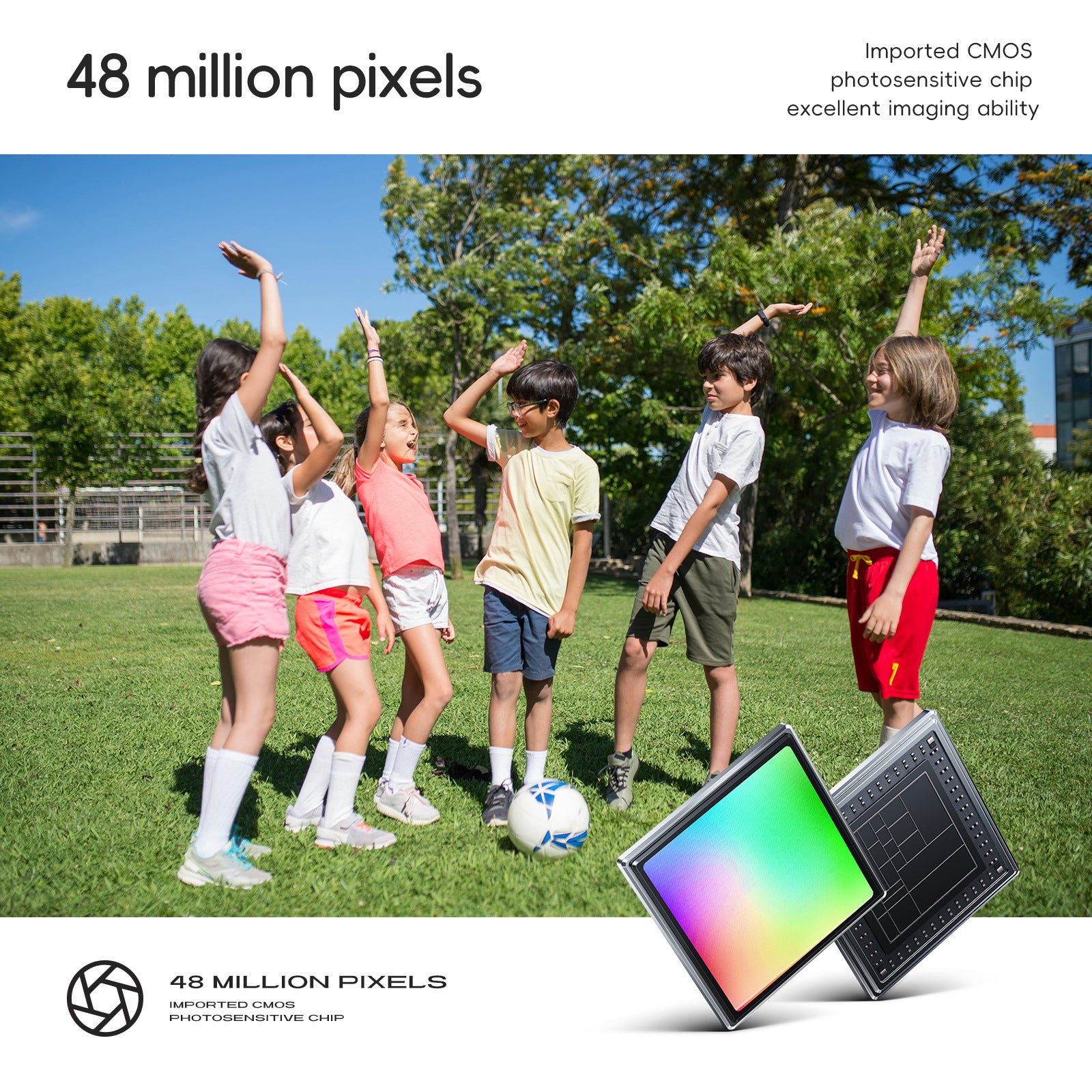 48MP Digital Camera with 16x Zoom & AF Autofocus - Full HD Vlogging Camera for Beginners & Kids Pink