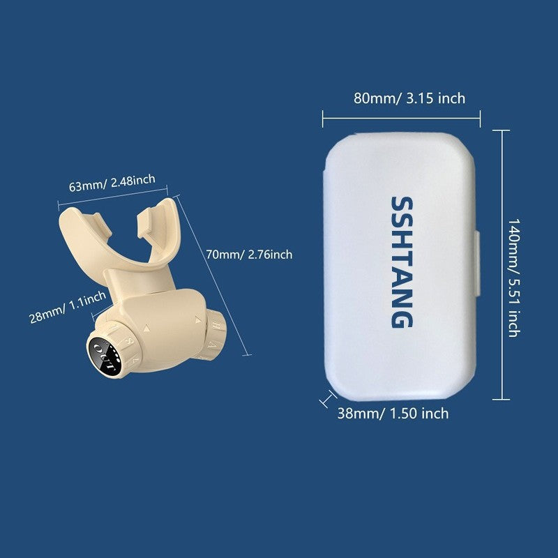 Smart Respiratory Muscle Trainer - App-Guided Breathing Exercise Device with Adjustable Resistance black