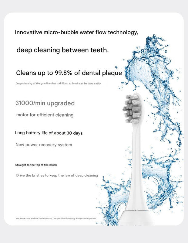 2-in-1 Sonic Electric Toothbrush & Power Flosser Kit - 3 Modes, 31000VPM, IPX7 Waterproof, with Travel Case white