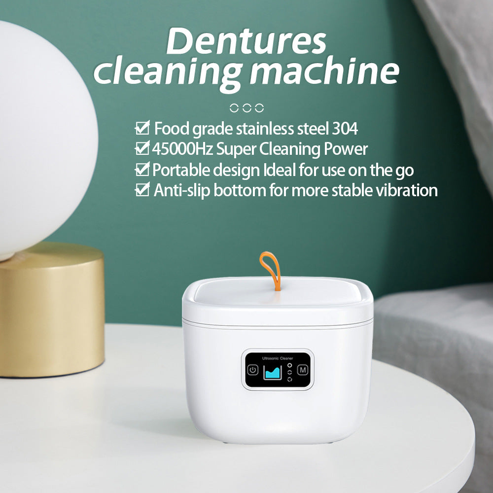 Professional Ultrasonic Cleaner with UV Light - 45000Hz for Dentures, Retainers, Jewelry & More black