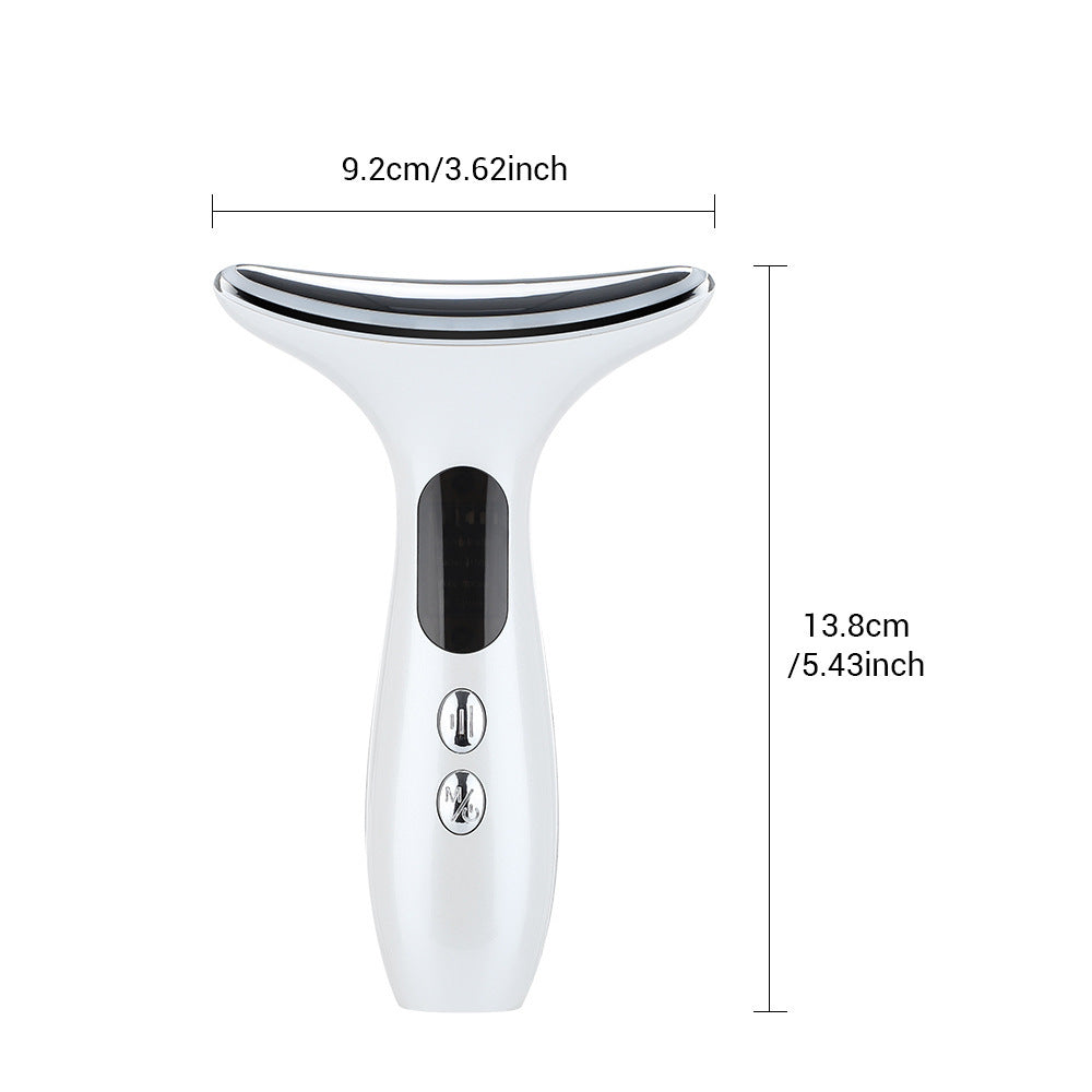 Multi-Function Neck & Face Beauty Device - 4-in-1 LED Light Therapy, EMS Lifting & Anti-Wrinkle Massager Gradient