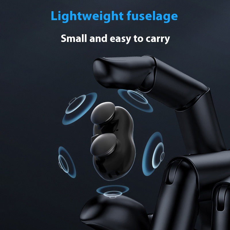 Smart Anti-Snoring Throat Massager - AI-Powered Vibration Sleep Aid, USB-C Rechargeable & Portable black