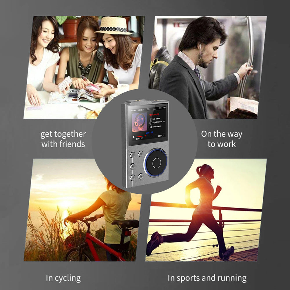 Portable Hi-Res Digital Audio Player - DSD, Dual DAC, Bluetooth 5.0, Expandable Storage Grey 16GB + 32GB