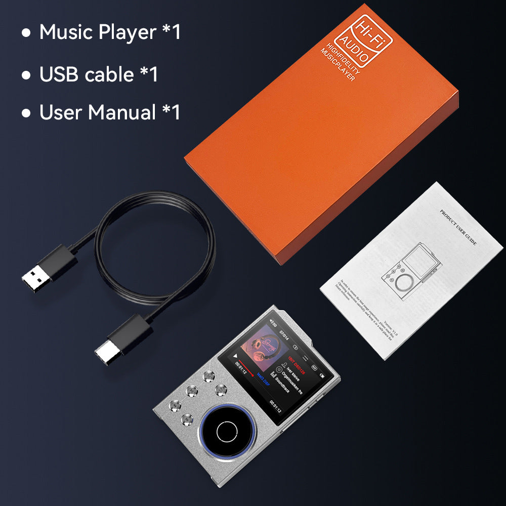 Portable Hi-Res Digital Audio Player - DSD, Dual DAC, Bluetooth 5.0, Expandable Storage Grey 16GB + 32GB