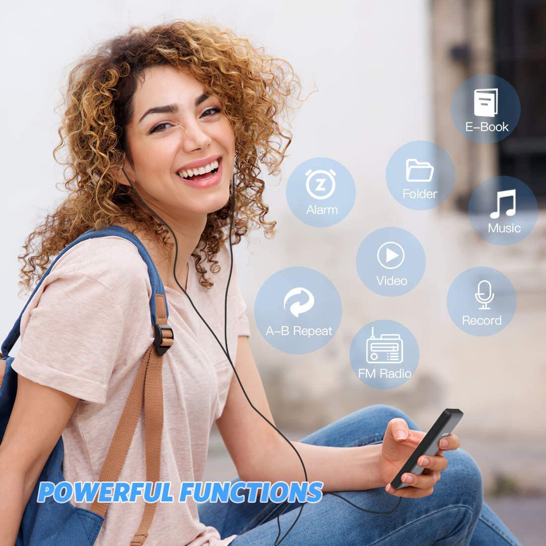 Portable Digital Music Player - Bluetooth 5.4, Hi-Fi Lossless Sound, 8GB Built-in & Expandable Storage black 32GB