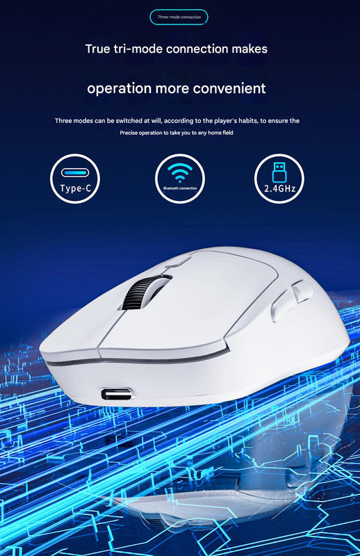 75g Ultra-Lightweight Tri-Mode Wireless Gaming Mouse - 1000Hz Polling Rate, 120-Hour Battery orange