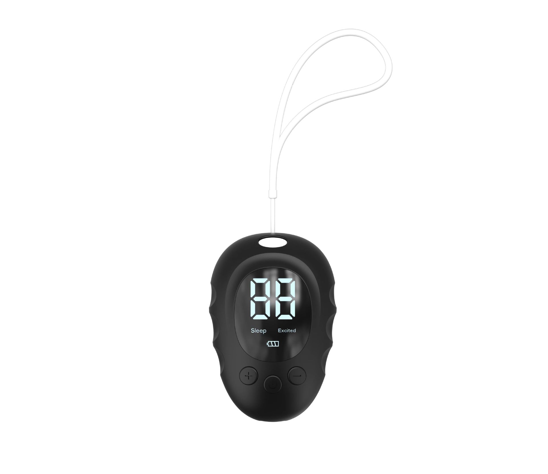 Handheld Microcurrent Sleep Aid Device - USB Rechargeable Pulse Massager for Relaxation & Deep Sleep black