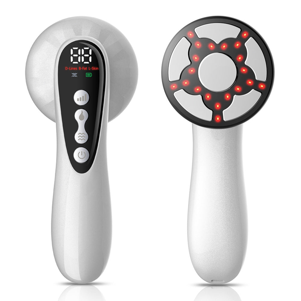 Advanced Multi-Technology Body Contouring Device - 5-in-1 Skin Firming, Muscle Toning & Rejuvenation Tool White