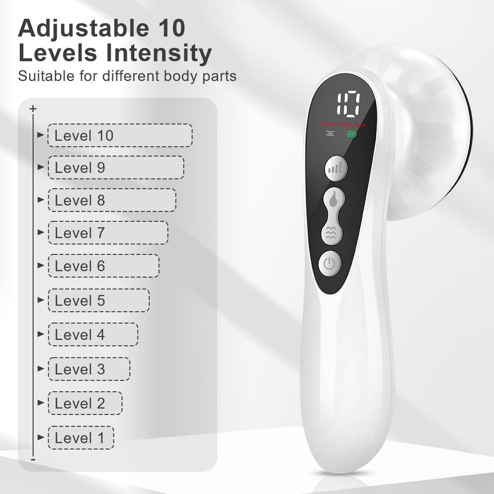 Advanced Multi-Technology Body Contouring Device - 5-in-1 Skin Firming, Muscle Toning & Rejuvenation Tool White