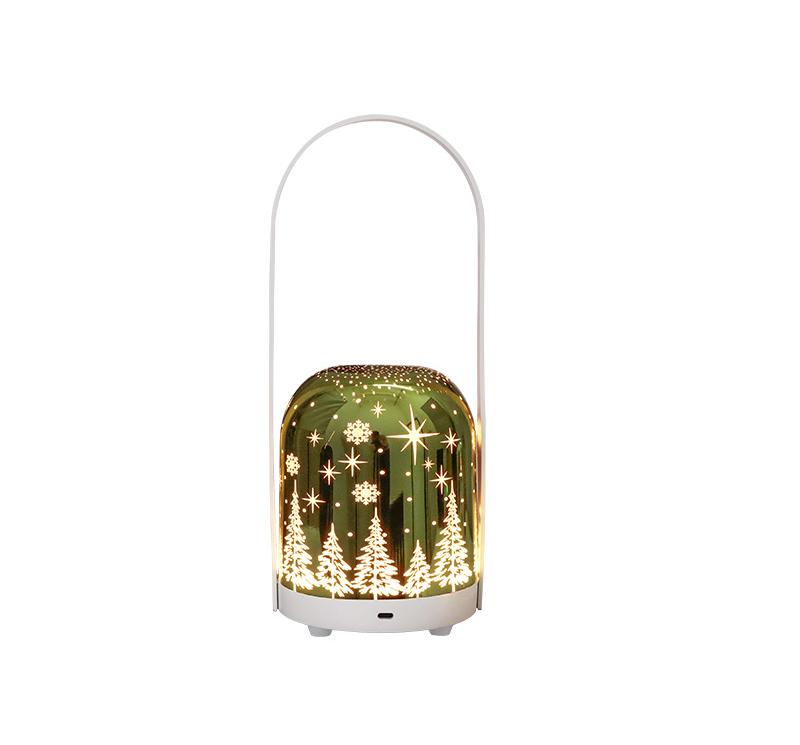 Portable Christmas LED Lantern - Dimmable, 3 Color Temps, 5200mAh Battery & Memory Function Gold