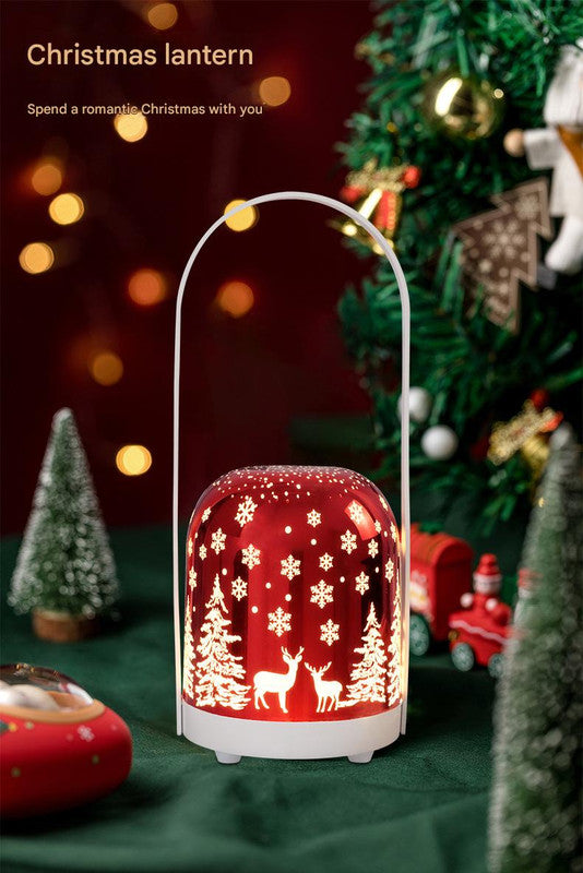 Portable Christmas LED Lantern - Dimmable, 3 Color Temps, 5200mAh Battery & Memory Function Gold