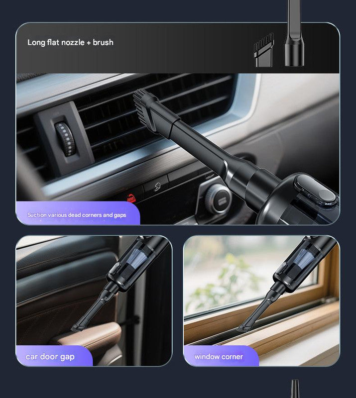 Multi-Function Cordless Handheld Vacuum Cleaner & Blower - Powerful Brushless Motor with Digital Display Black and gray