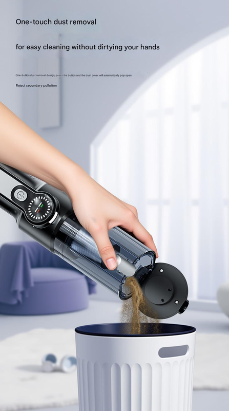 Multi-Function Cordless Handheld Vacuum Cleaner & Blower - Powerful Brushless Motor with Digital Display Gray Orange