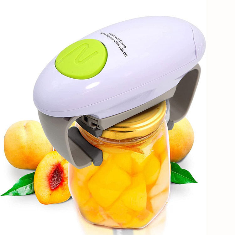 Effortless Electric Jar Opener - Automatic Grip for Arthritis Sufferers, Seniors & Weak Hands white