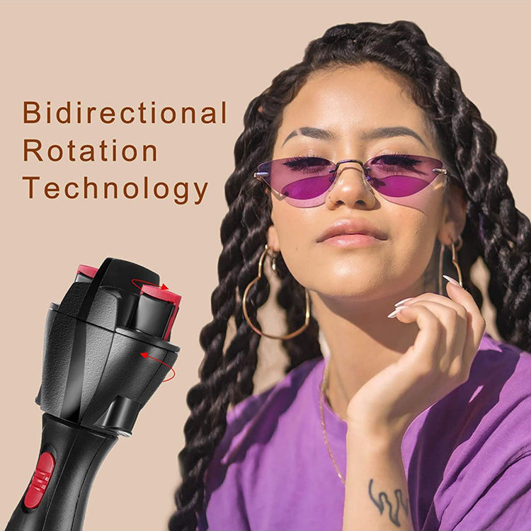 Automatic Hair Braiding Tool - Bi-Directional Rotation, Quick Twist Styling for Braids & Handmade Bracelets black