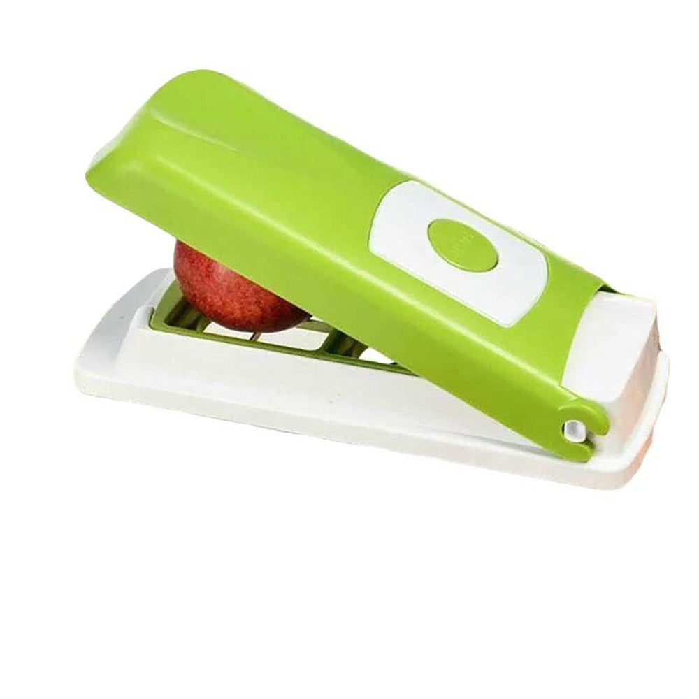 Multi-Functional Vegetable Chopper & Slicer Set - Dicer, Grater with Food Container & Peeler green