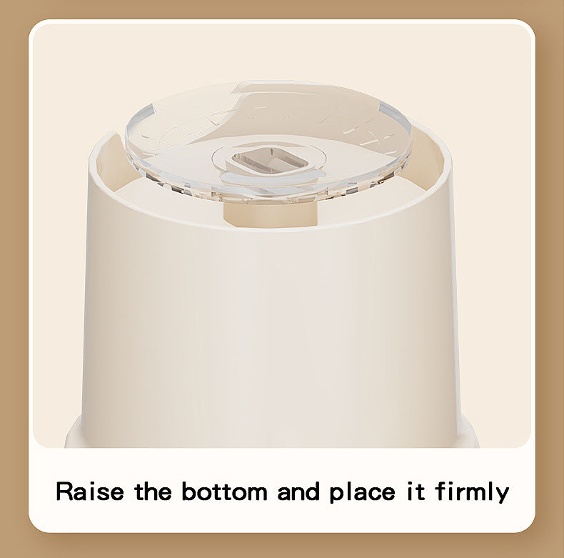 Multi-Purpose Anti-Spill Cup Holder with Suction Base & Detachable Phone Stand white