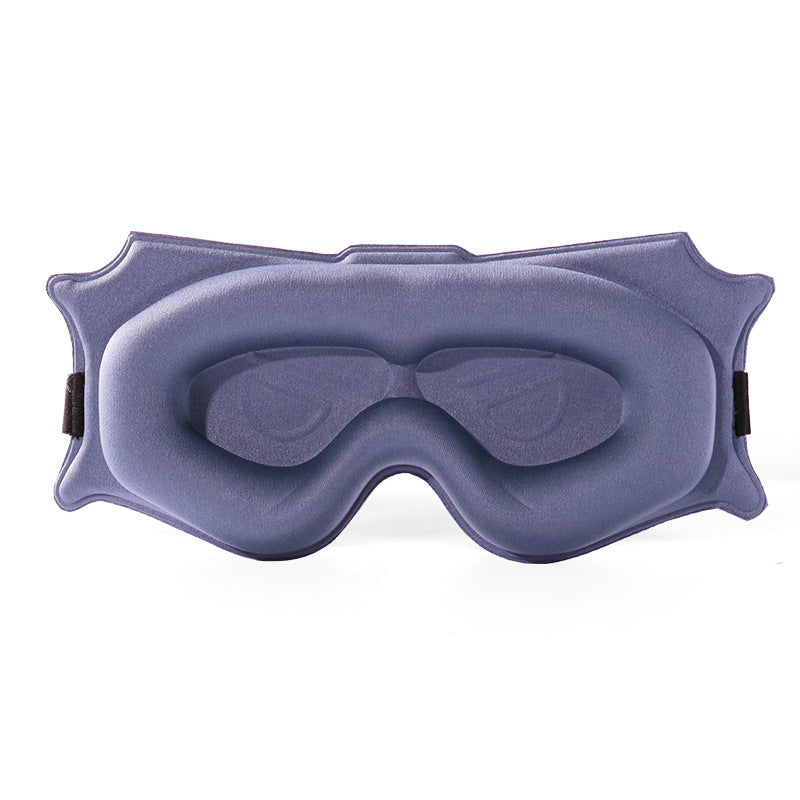 3pc 6D Contoured Zero-Pressure Sleep Mask - 360 Light Blocking Eye Mask with Adjustable Strap Purple