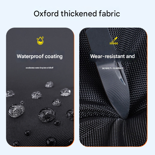 Size XL Black All-Weather 210D Bicycle Cover - Waterproof & UV-Proof Outdoor Bike Protector with Lock Hole & Storage Bag