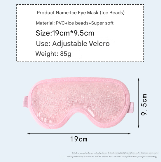 Purple Reusable Cooling Gel Bead Face Mask and Eye Mask Set - Soothing Therapy for Puffy Eyes, Headaches and Facial Relaxation
