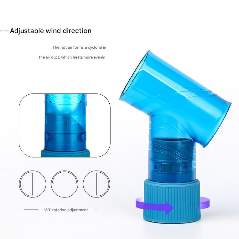 Black Wind Spin Hair Curler Diffuser - Universal Hair Dryer Attachment for Effortless Waves and Curls