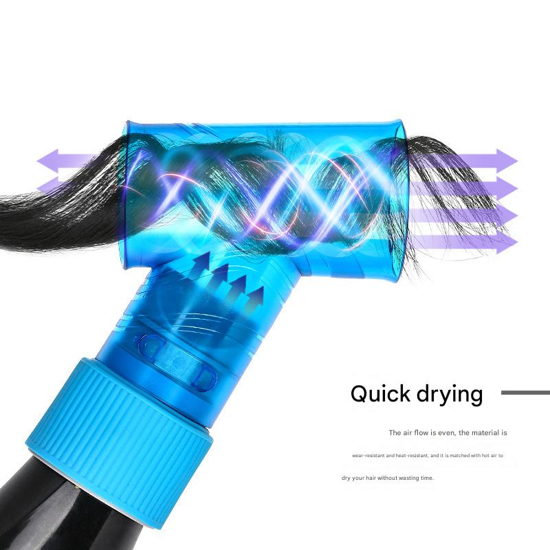 Blue Wind Spin Hair Curler Diffuser - Universal Hair Dryer Attachment for Effortless Waves and Curls