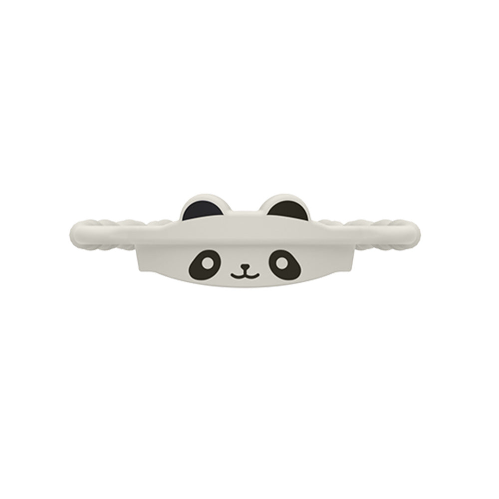 2 Pcs White and Black Panda Adorable Animal Silicone Cup Carrier - Portable Reusable Handle for Water Cup cup not included